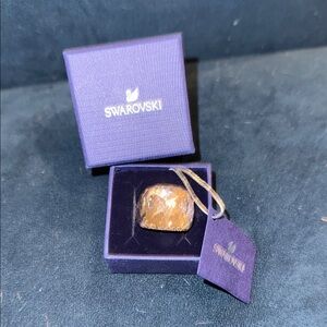 Swarovski Gold Ring with Box